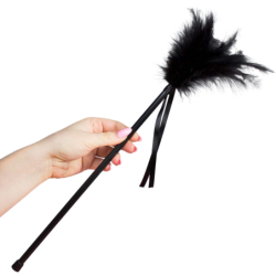 Secretplay - Plumero Plumas Negro 40 Cm de Secretplay 100% Fetish | Piumer