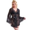 Subblime - Bata Tela Transparente Detalle Encaje Negro de Subblime Babydolls - Talla L/XL | Piumer