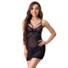 Livco Corsetti Fashion - Zoe Lc 20202 Babydoll + Tanga Negro de Livco Corsetti Sets - Talla L/XL | Piumer