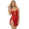 Subblime - 954208 Babydoll De Encaje Con Tirantes Ajustables Rojo de Subblime Babydolls - Talla S/M | Piumer