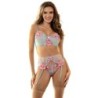 Subblime - 957650 Conjunto Sujetador Y Liguero Con Bordados De Flores Rosas de Subblime Sets - Talla L/XL | Piumer