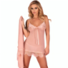 Livco Corsetti Fashion - Hyeona 1710 Babydoll + Tanga Rosa de Livco Corsetti Sets - Talla M | Piumer