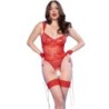 Chilirose - Cr 4881 Body Crotchless Rojo de Chilirose Bodies - Talla M | Piumer