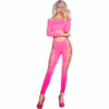 Chilirose - Cr 3654 Top & Leggins Rosa de Chilirose Sets - Talla S/M | Piumer