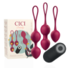 Premium Silicone 3 Vibrating Kegel Beads Remote Control de Cici Beauty | Piumer Erotic