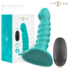 Intense - Buffy Vibrador Talla S Diseño En Espiral 10 Vibraciones Azul Control Remoto | Piumer Erotic