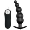 Pretty Love - Plug Anal Silicona Estimulación Extra Y 12 Modos Vibración Negro Control Remoto | Piumer Erotic