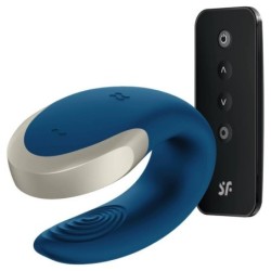 Satisfyer - App Double Love Vibrador Parejas Luxury Azul | Piumer Erotic