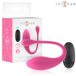 Intense - Janice Huevo Vibrador U Doble Estimulación 10 Vibraciones Rosa Control Remoto | Piumer Erotic