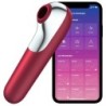 Satisfyer - Dual Love Vibrador Y Succionador Con Aire Pulsado Rojo | Piumer Erotic