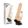 Vibrador Realístico Control Remoto Natural Con Testículos 19.5 Cm -O- 4 Cm de Basecock | Piumer Erotic