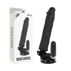 Vibrador Realístico Control Remoto Negro 21 Cm -O- 4 Cm de Basecock | Piumer Erotic