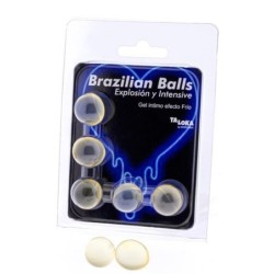 Brazilian Balls Gel Excitante Efecto Frio Y Vibración 5 Bolas de Taloka | Piumer