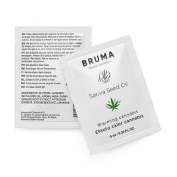 6 Ml Gel Deslizante Con Aceite De Semilla Efecto Calor Sabor Cannabis de Bruma | Piumer