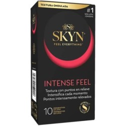Preservativo Intense Feel Textura Con Diseño Ondulado 10 Unidades de Skyn | Piumer