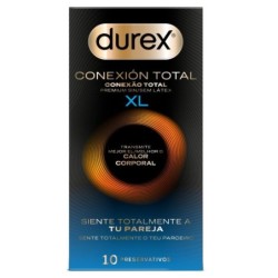 Durex - Conexión Total Xl Ultra Fino Plus Sin Látex 10 Unidades de Durex Condoms | Piumer