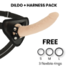Delta Club - Toys Arnes + Dildo Natural Silicona Medica 20 Cm -O- 4 Cm de Deltaclub | Piumer