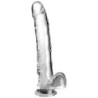 Clear Dildo Con Testículos 24.8 Cm Transparente de King Cock | Piumer