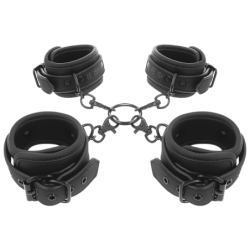Fetish Submissive - Set Esposas Manos Y Tobillos Con Forro De Neopreno de Fetish Submissive Bondage | Piumer