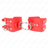 Kink - Muñequeras Fijas Con Anilla Y Tachuelas Rojo Ajustable 17-22 Cm X 6.5 Cm de Kink Wrist Restraint | Piumer